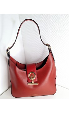 Red shoulder bag