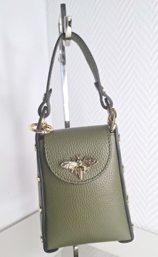 Mini khaki handbag
