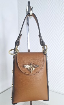 Mini brown handbag