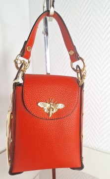 Mini red handbag