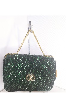 Sac Sequins vert