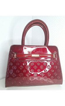 Sac à main Bordeau avec motifs