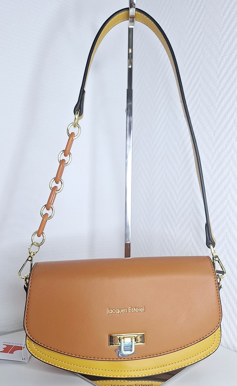 Brown/yellow handbag