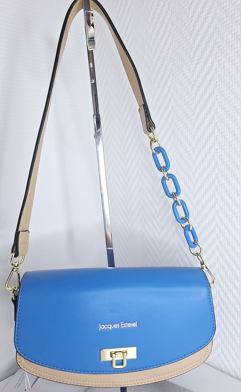 Blue/beige handbag