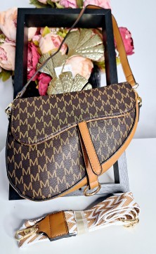 Brown shoulder bag