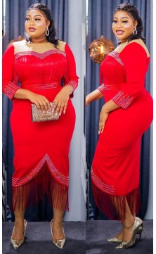 robe soiree rouge
