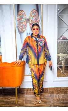 ensemble pantalon orange /...