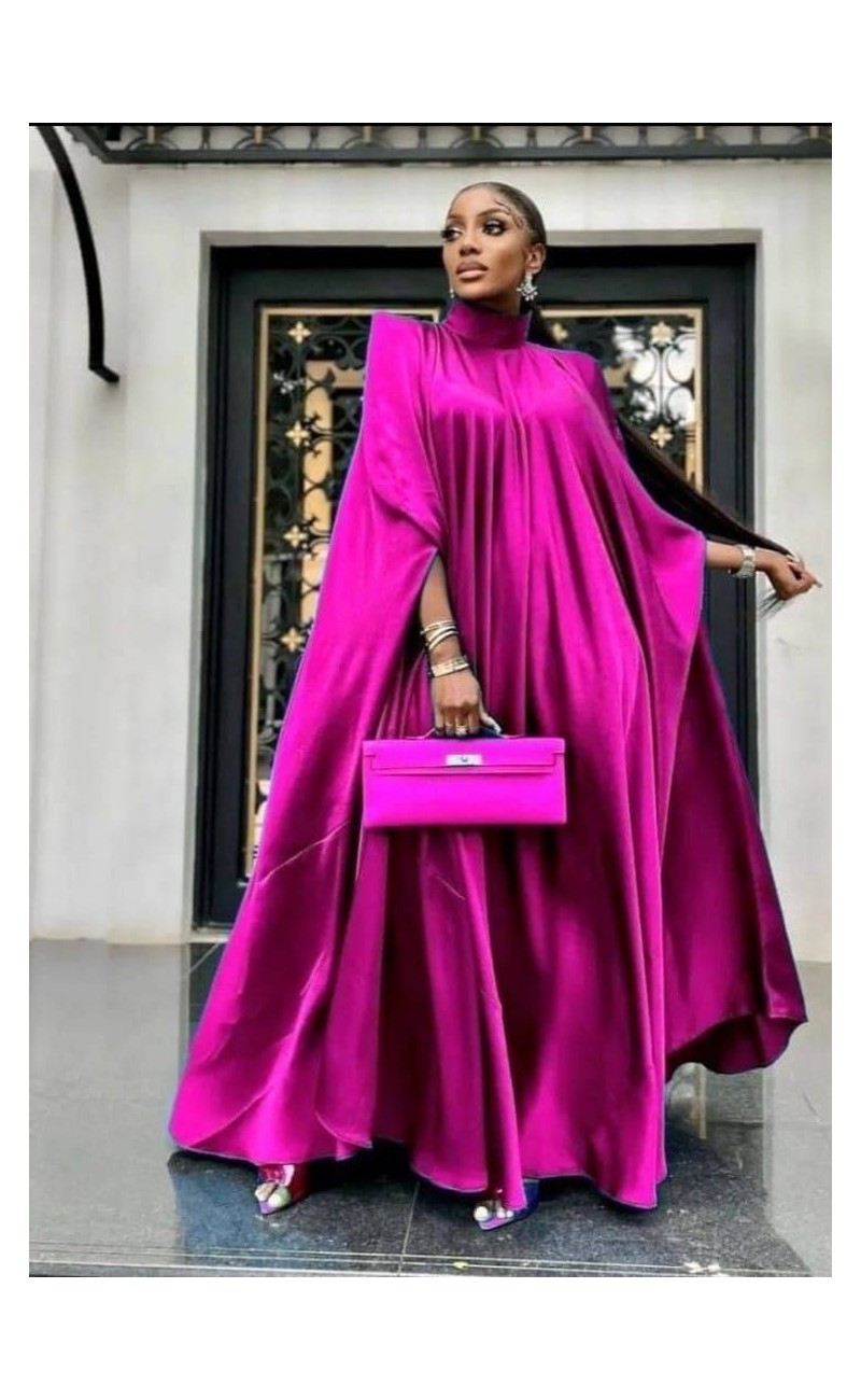 fuchsia evening dress