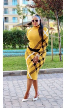 ensemble jupe pull jaune...