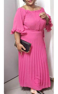 Folded dress, pink, unique...