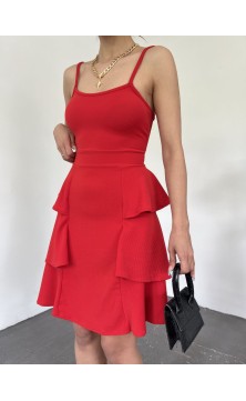 red dress with laces