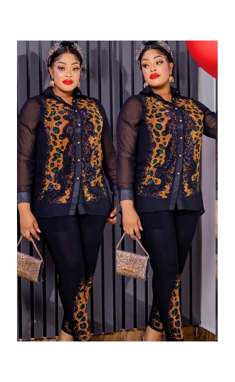 ensemble  pantalon noir trois pièces